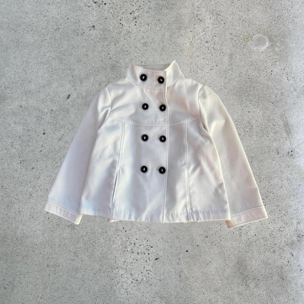white pea coat